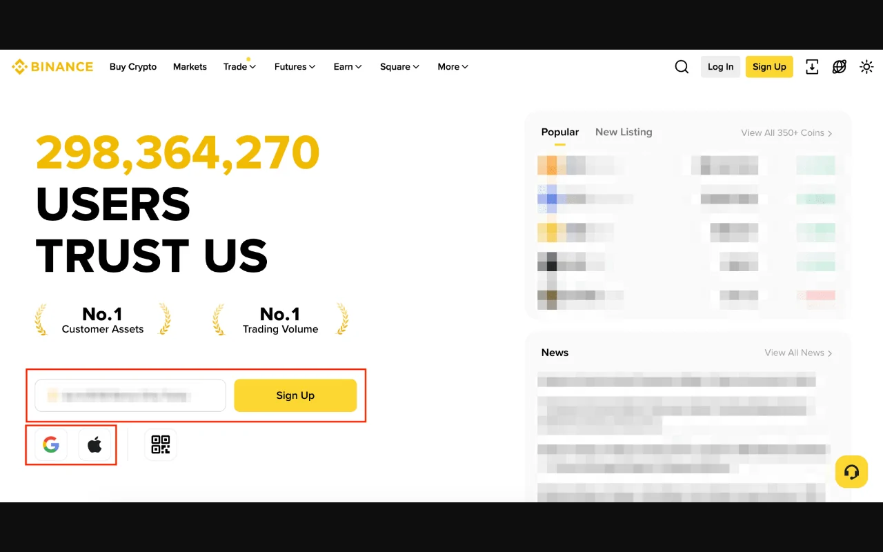 Binance အကောင့်ဖွင့်နည်း — Invitation Code အဆင့်များ